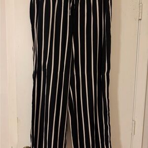 H&M Monochrome Striped Dress Pants